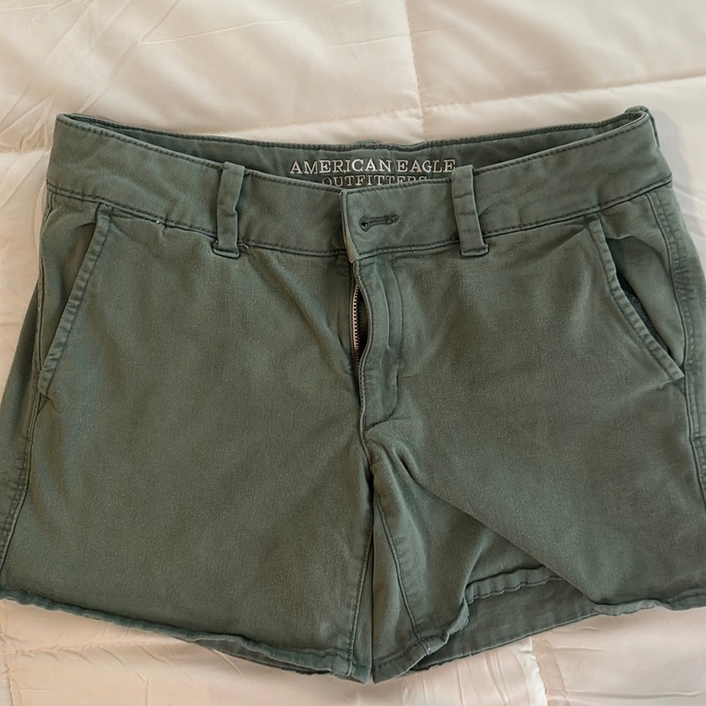 American Eagle midi shorts.